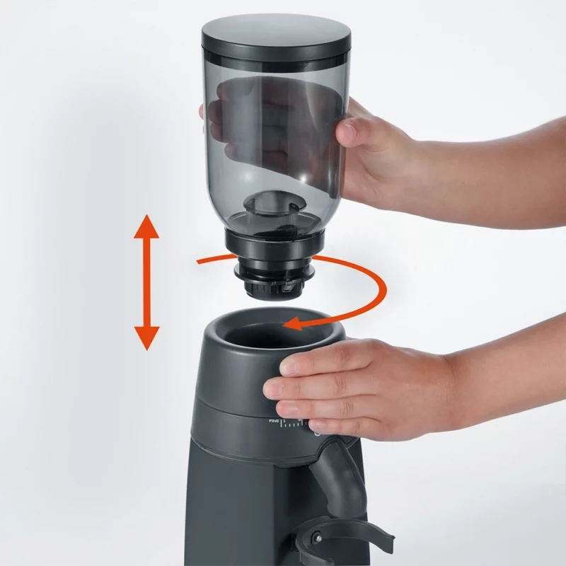 Graef Bonenmaler CM702 Zwart met bonenreservoir