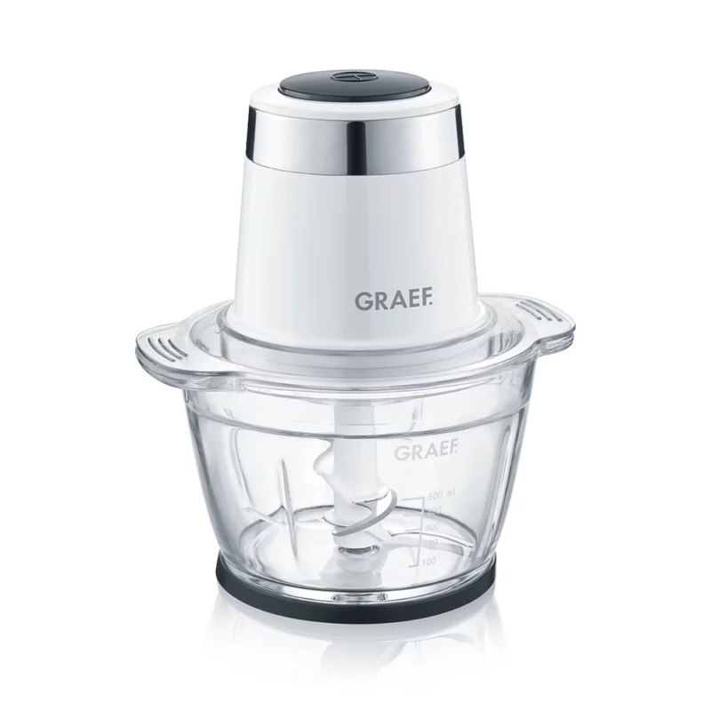 Graef Foodprocessor CH501 Wit Met glazen schaal