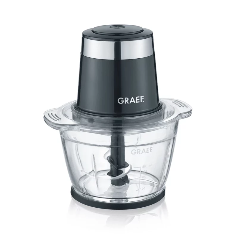 Graef Foodprocessor CH502 Zwart Met Glazen Schaal