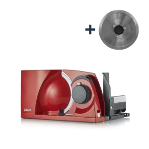 Graef MYtiny Inklapbare Snijmachine Rood Inclusief Glad Mes