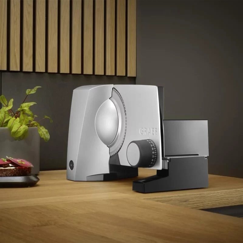 Graef Style Broodsnijmachine met Voet S10005 Zilver Voor Thuis