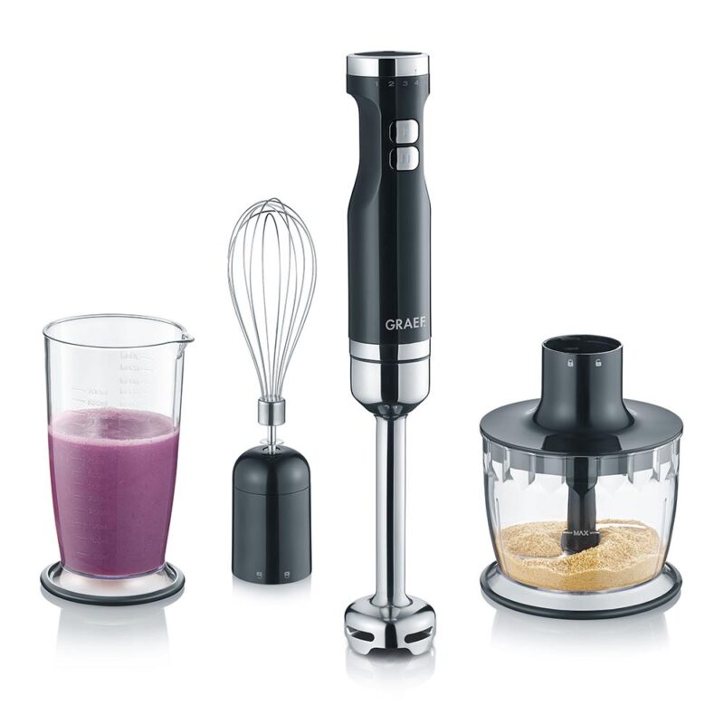 graef staafmixer hb502 zwart incl accessoires
